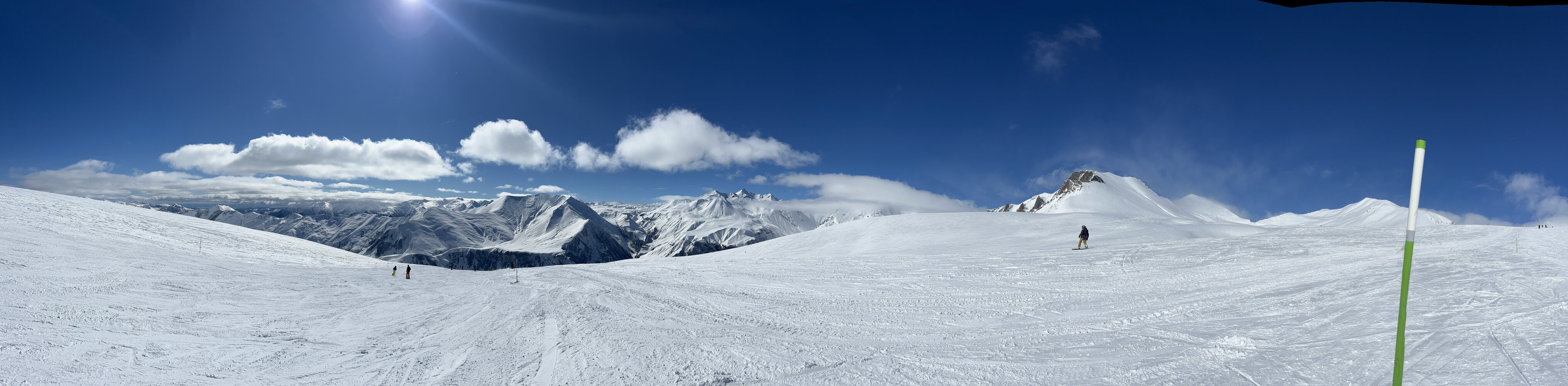 Panoramic view from Gudauri Peak apartment